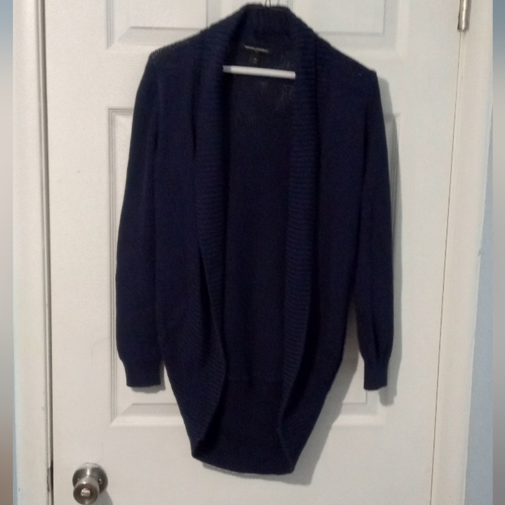 Banana Republic Navy Blue Draped Cardigan
